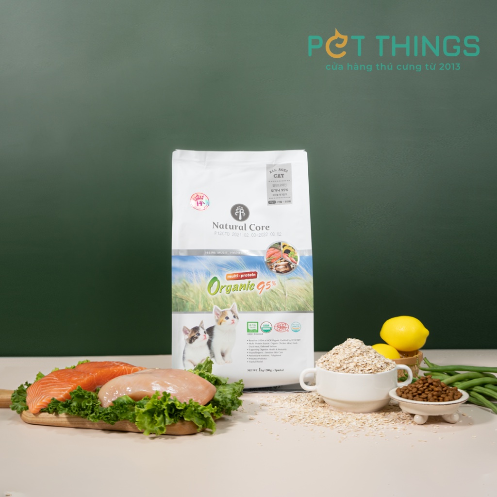 Hạt khô Natural Core hữu cơ đa đạm thức ăn cho mèo