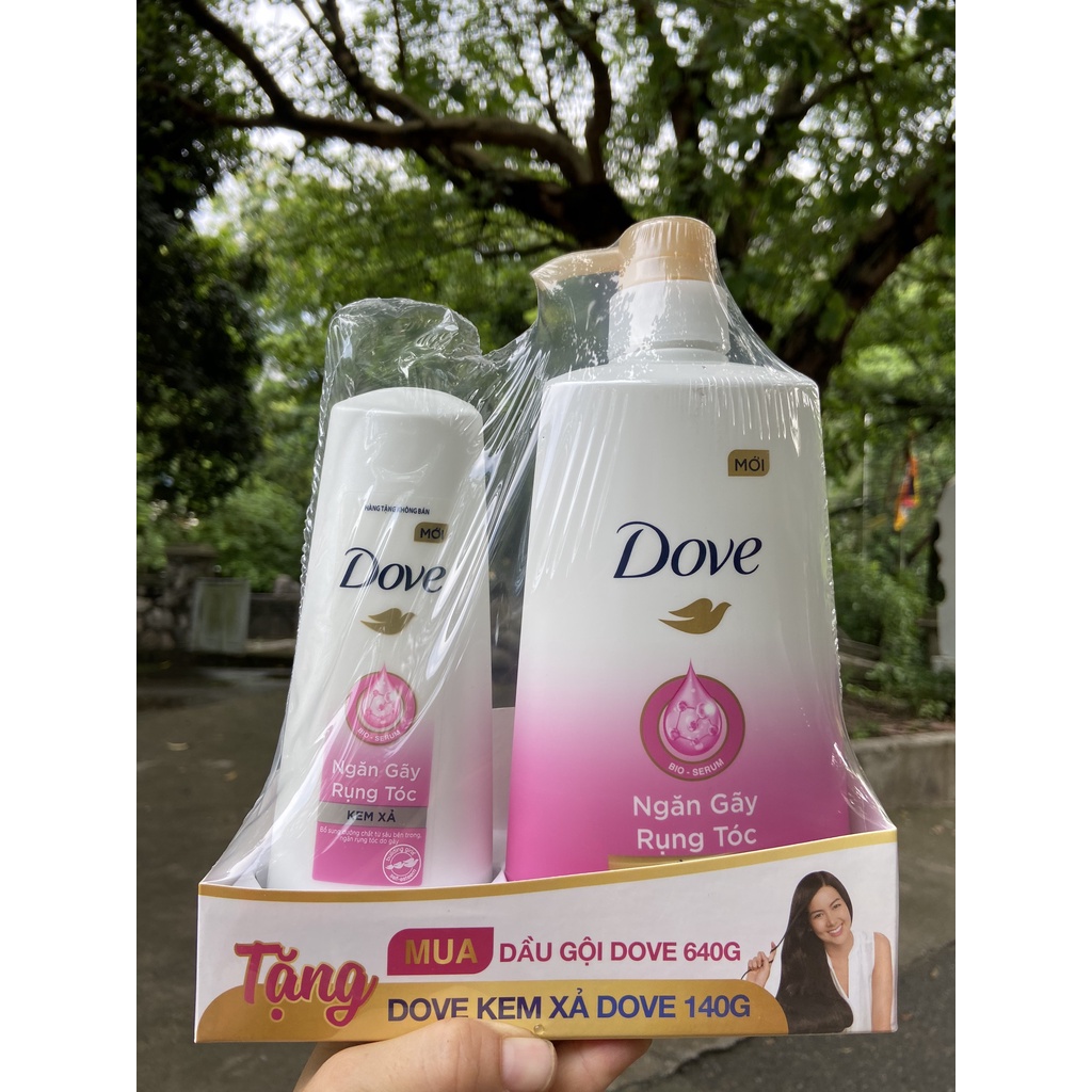 DẦU GỘI ĐẦU DOVE 650G tặng xả 140g