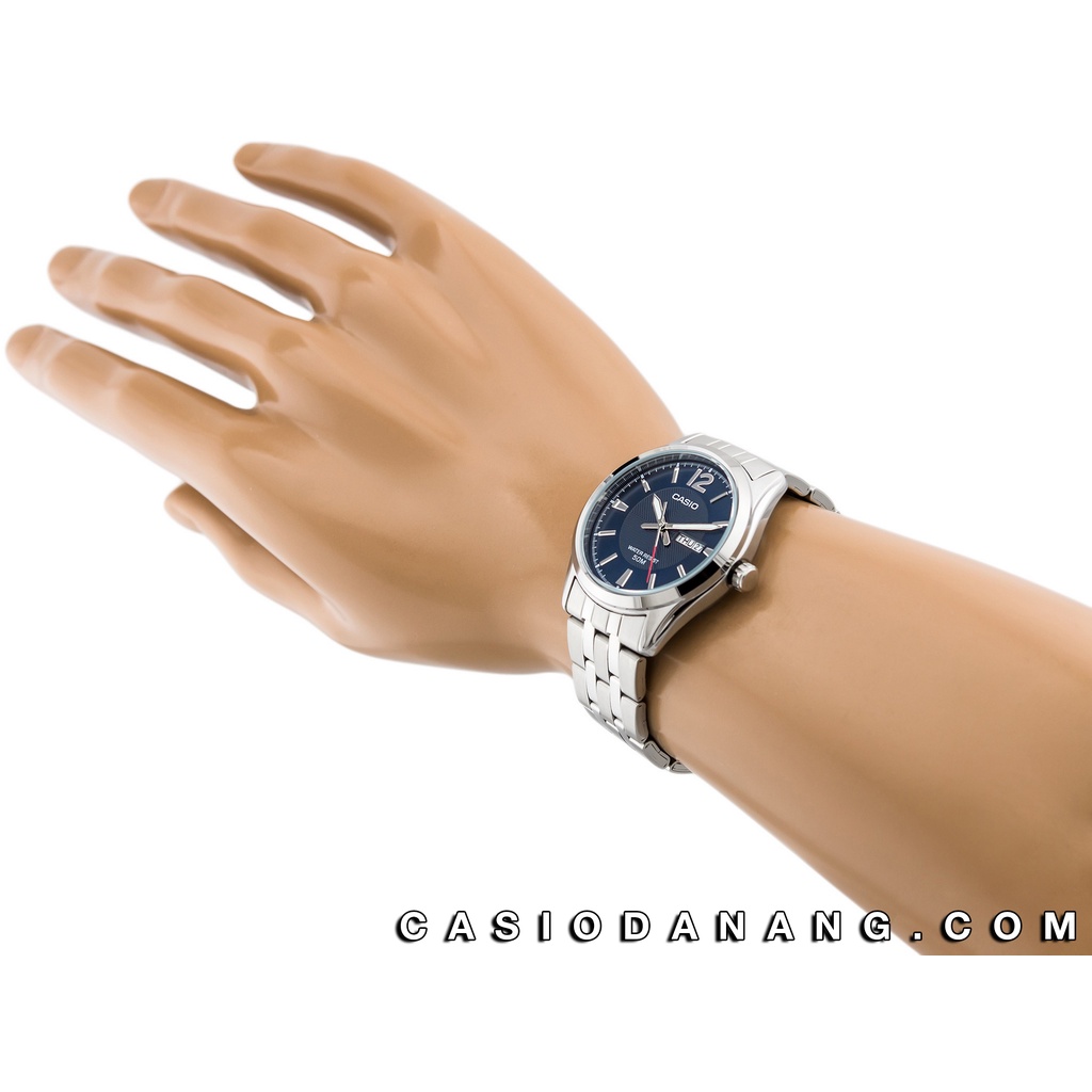 Đồng hồ nam dây kim loại Casio chính hãng Anh Khuê MTP-1335D-2AVDF (38mm)