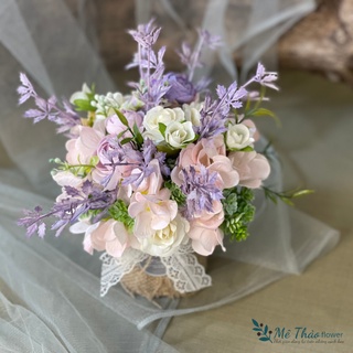 ̣̣̣(Ảnh shop chụp) Bình Hoa Tái Chế Giả Trang Trí Nhà Cửa, Decor Phòng Khách  Chất Liệu Lụa Cao Cấp Của Mê Thảo Flower
