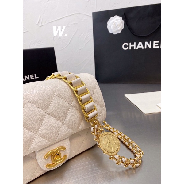 Túi xách Chánel classic mẫu mới sz 20 chất da thật