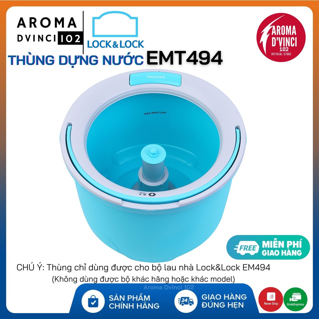 [Phụ Kiện] Thùng đựng nước dự phòng LOCK &amp; LOCK ETM494 (Ghi chú: Không bao gồm cây lau nhé) | DVINCE Storee