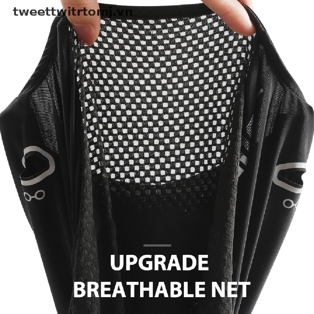 Tomj Mũ Trùm Đầu Mùa Hè Bằng Lụa Lạnh Chống Nắng Cho Xe Máy VN