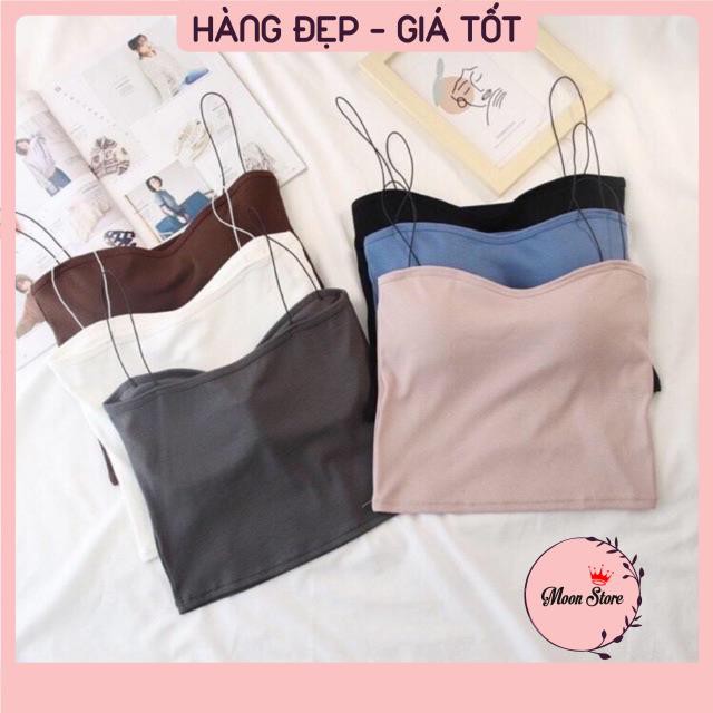 Áo Bra Hai Dây Mảnh Dáng Lửng Croptop 2055