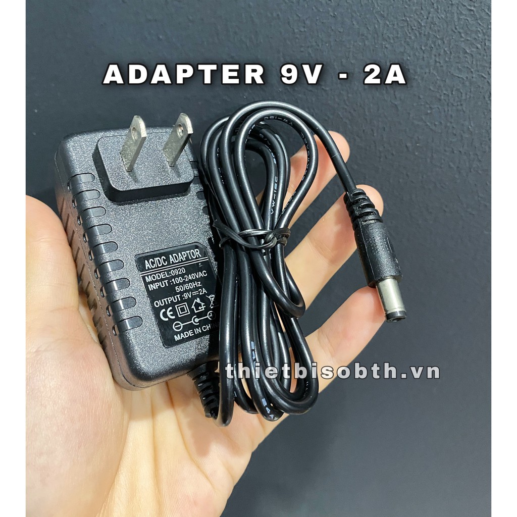 Nguồn Adapter 9V-2A 5.5*2.1mm Cho Switch, Bộ Phát Wifi,...