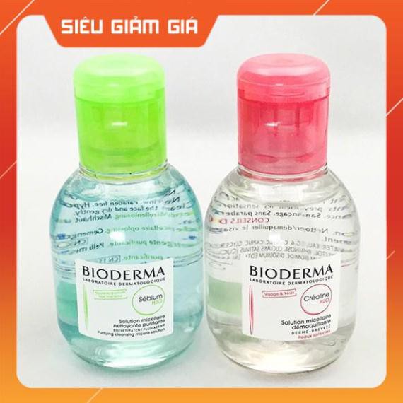 [New 2021] Nước tẩy trang Bioderma mini 100ml ⚜️Hàng Authentic⚜️