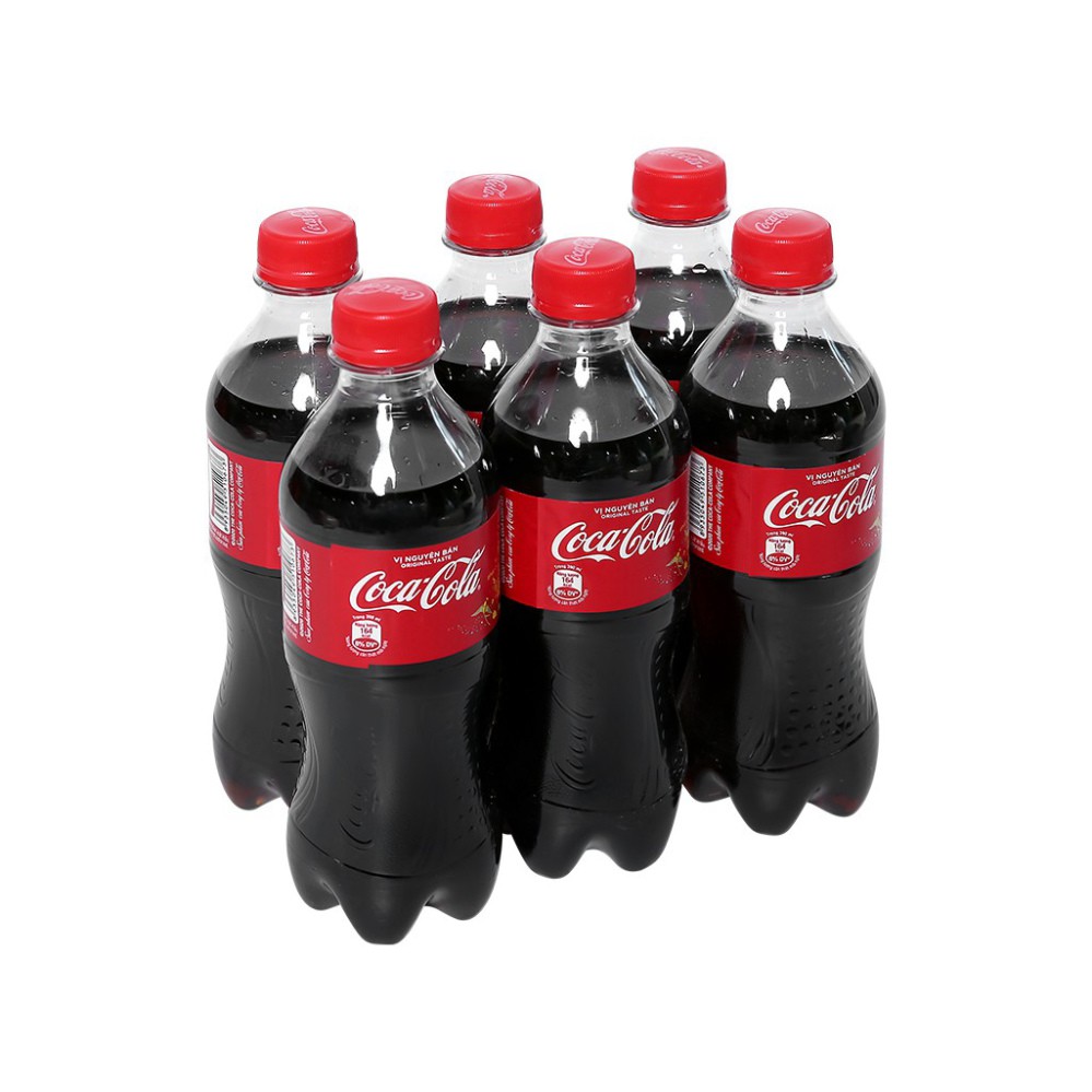Hàng có sẵn Lốc 6 Chai Nước Giải Khát Có Gas Coca-Cola