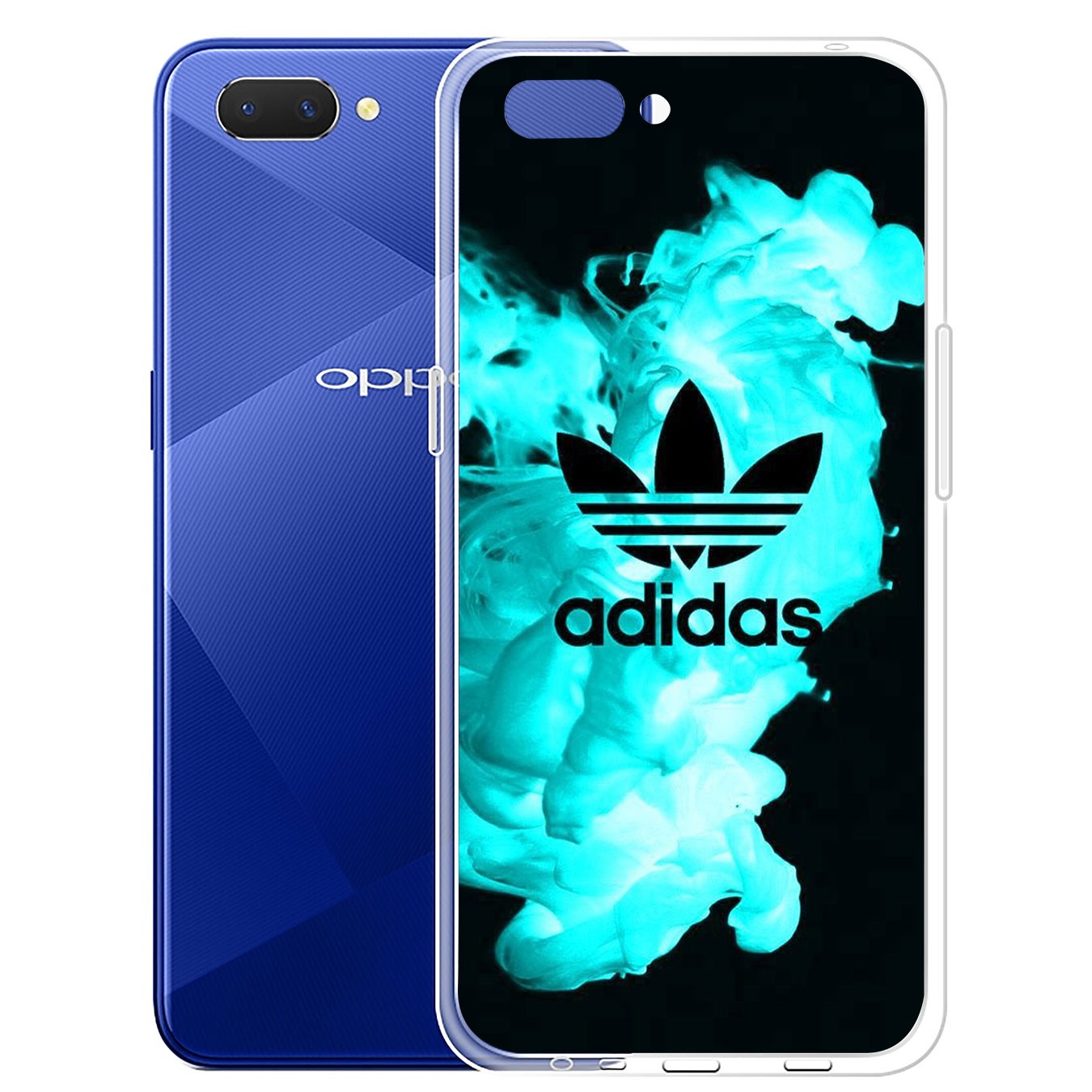 Ốp lưng silicone họa tiết logo Adidas cho Samsung Galaxy A71 A70 M20 A6 Plus A7 A8 A9 2018 A6+ S7 Edge