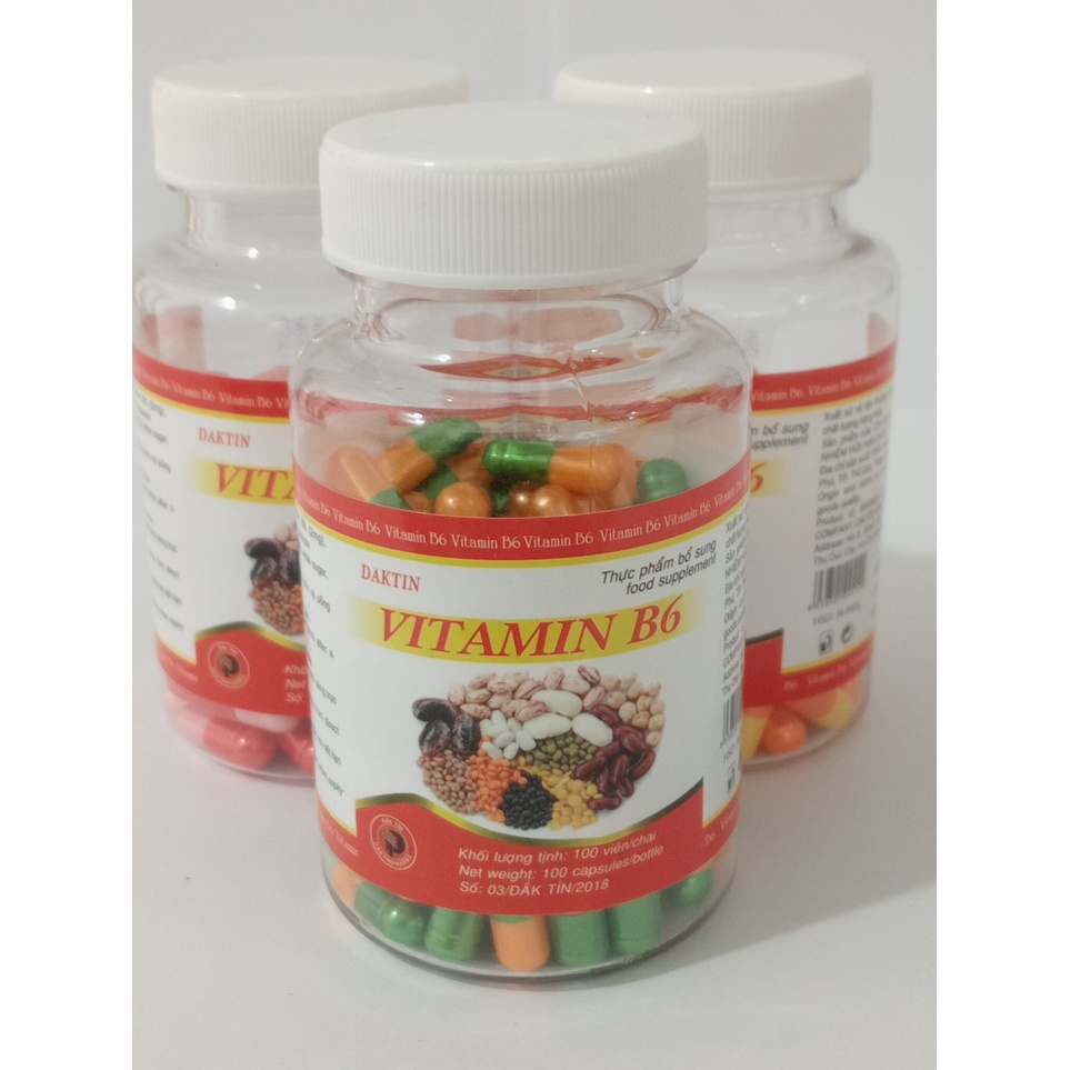 VITAMIN B6 - BỔ SUNG B6, GIẢM SUY NHƯỢC THẦN KINH, GIẢM NÔN NGHÉN CHO PHỤ NỮ MANG THAI