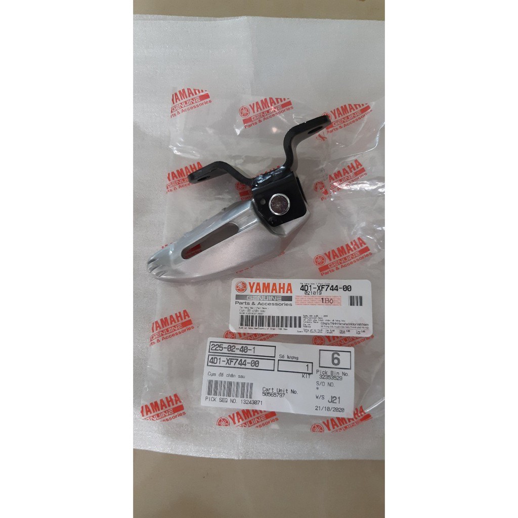 FREEShip  Gác chân sau Mio Classico 2007 - 2012 Yamaha màu đen