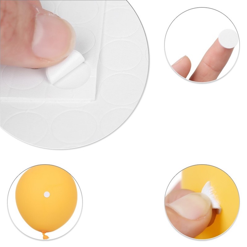 Set 100 Miếng Dán Hai Mặt Hình Bóng Bay Trang Trí Thiệp/Tiệc Tùng/Làm Đồ Thủ Công DIY