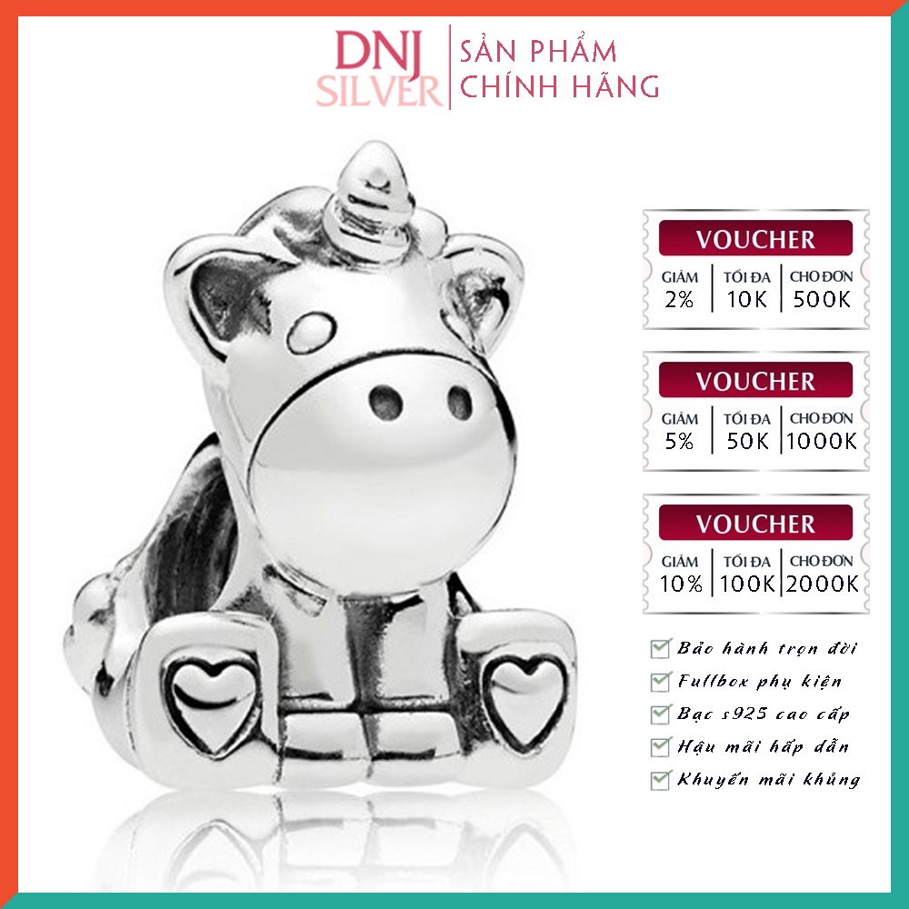 Charm bạc 925 cao cấp, bộ tổng hợp các mẫu charm bạc DNJ để mix vòng charm - Bộ sản phẩm từ DN17 đến DN32
