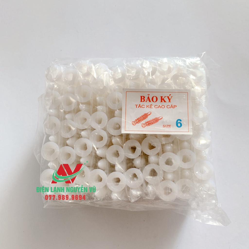Tắc kê nhựa bảo ký 3, 4, 5, 6