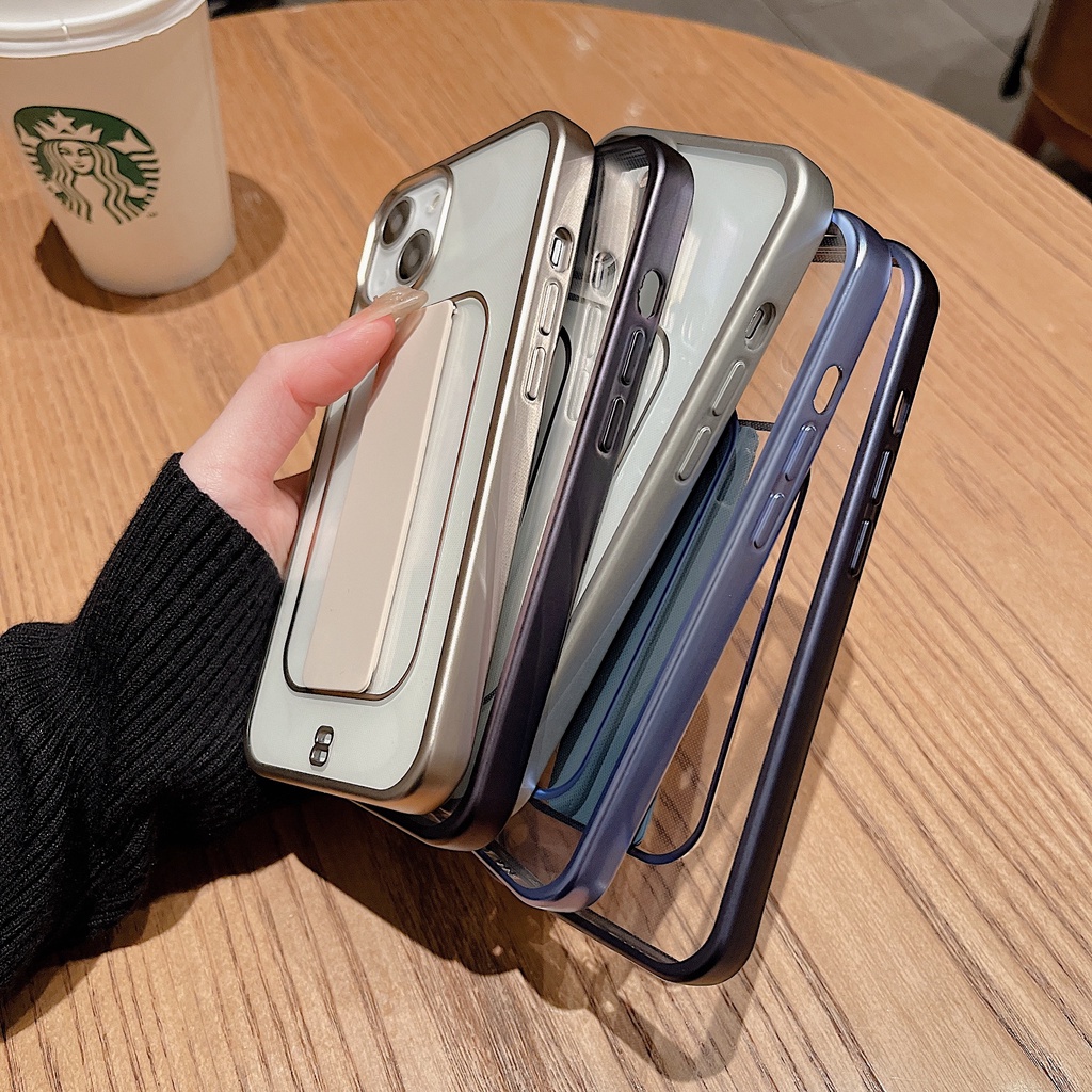 Ốp Điện Thoại Silicon Mềm Nhám Trong Suốt Có Dây Đeo Cổ Tay Cho iPhone 11 12 13 Pro Max 7+ 8+ 7 8 Plus