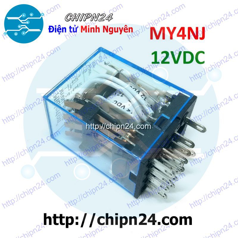 [1 CON] Relay Kiếng MY4NJ 14 chân 5A 12VDC (MY4N-J HH54P)