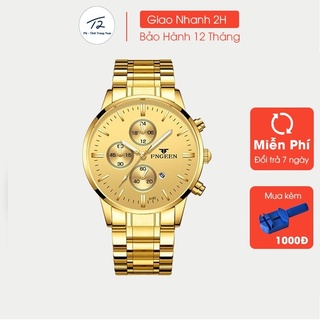 Đồng Hồ Nam FNGEEN 5027  Lịch Lãm Sang Trọng - Dây Mạ Vàng Không Gỉ, Chống Nước, Chống Xước Cực Tốt - Bảo hành 12 tháng