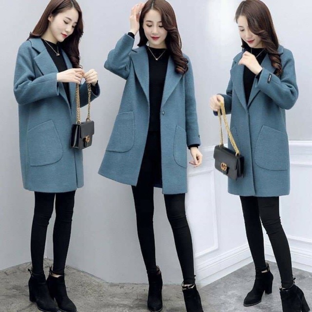 Áo dạ xanh cao cấp