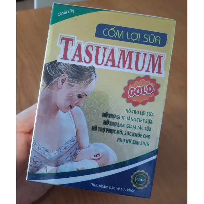 Cốm lợi sữa TASUAMUM GOLD (Hộp 20 gói) cho mẹ sau sinh