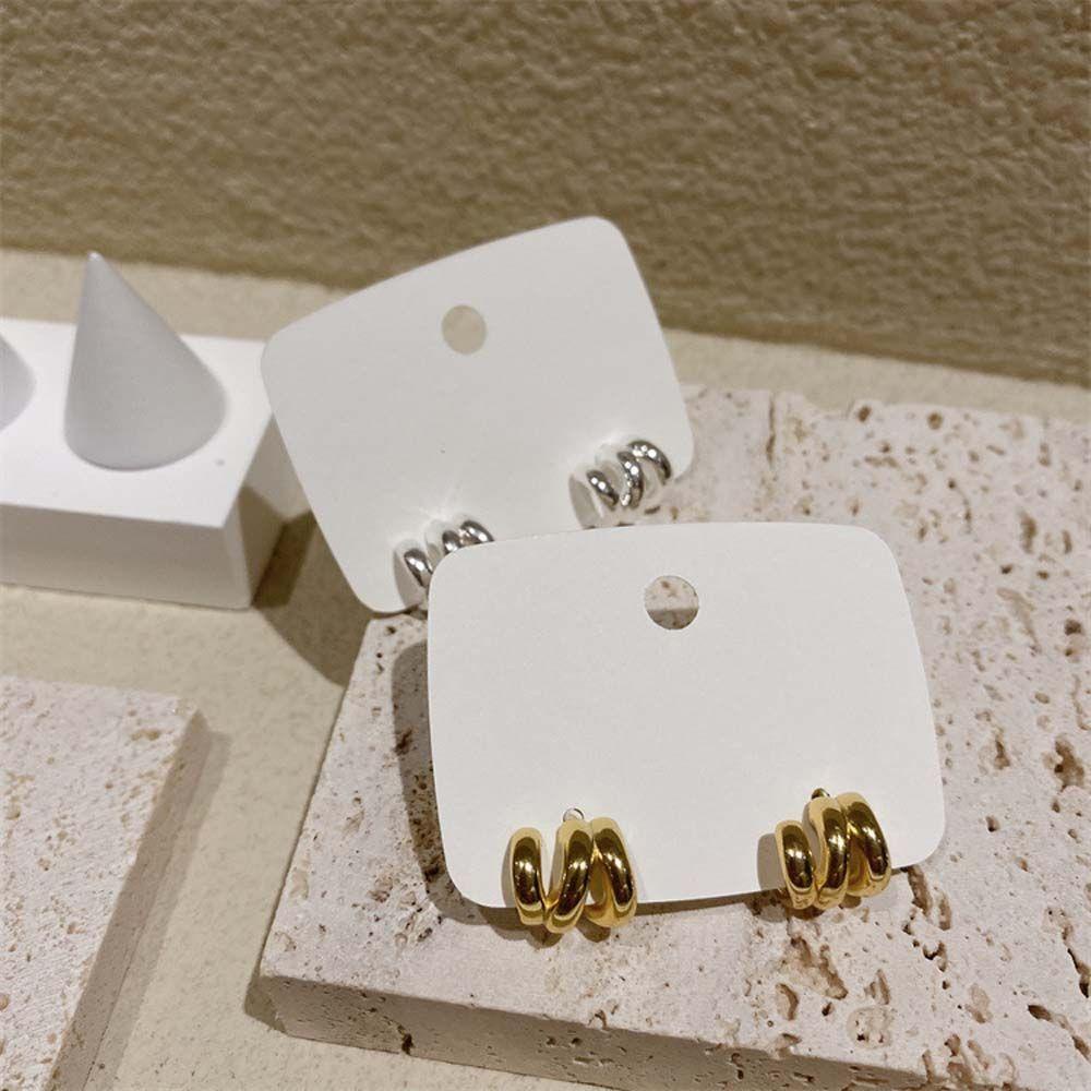 BACK2LIFE Bông Tai Hàng Tròn Thời Trang Thanh Lịch Quyến Rũ Dành Cho Nữ Back2Lilife