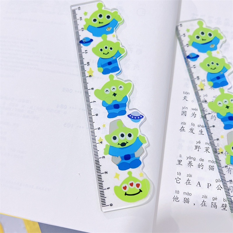 Thước đo bằng acrylic họa tiết nhân vật trong phim hoạt hình Toy Story dễ thương cho học sinh
