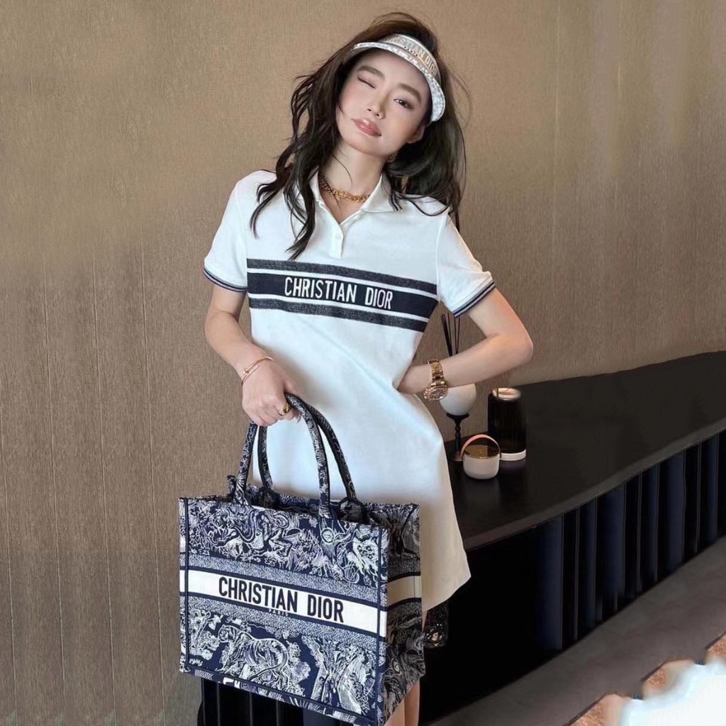 Đầm Suông Polo Di.or Hàng VNXK, Chuẩn Form, 100% Cotton Mềm Mịn Thoáng Mát