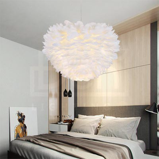 ĐÈN THẢ TRẦN NHÀ LÔNG VŨ D500 - 49 DÀNH CHO PHÒNG KHÁCH ,PHÒNG NGỦ,CĂN HỘ  tặng kèm bóng đèn