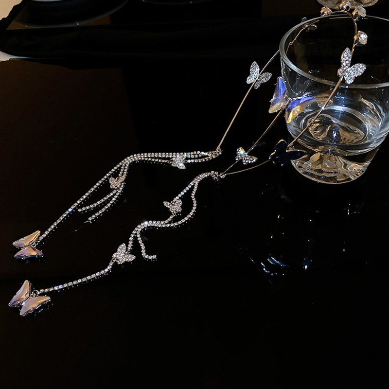 Băng Đô Cài Tóc Hình Bướm Lấp Lánh Thời Trang Cho Nữ YOUYO