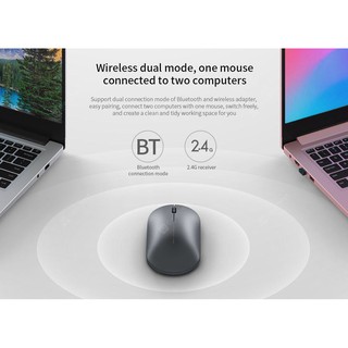 Chuột không dây 2 chuẩn kết nối cùng lúc 2 thiết bị khách nhau Xiaomi XMWS001TM