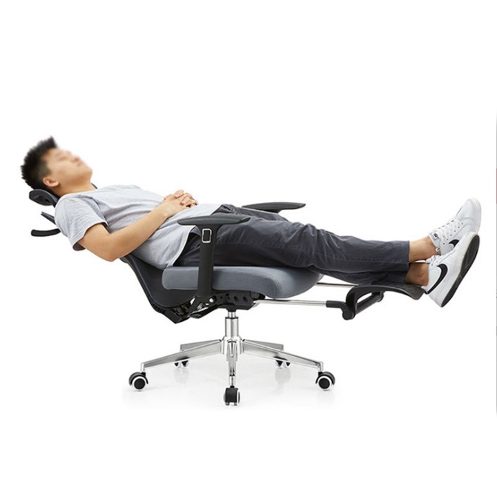 Ghế công thái học cao cấp KORE có gác chân tựa đầu ngả 180 độ tiện lợi chất liệu vải thông thoáng