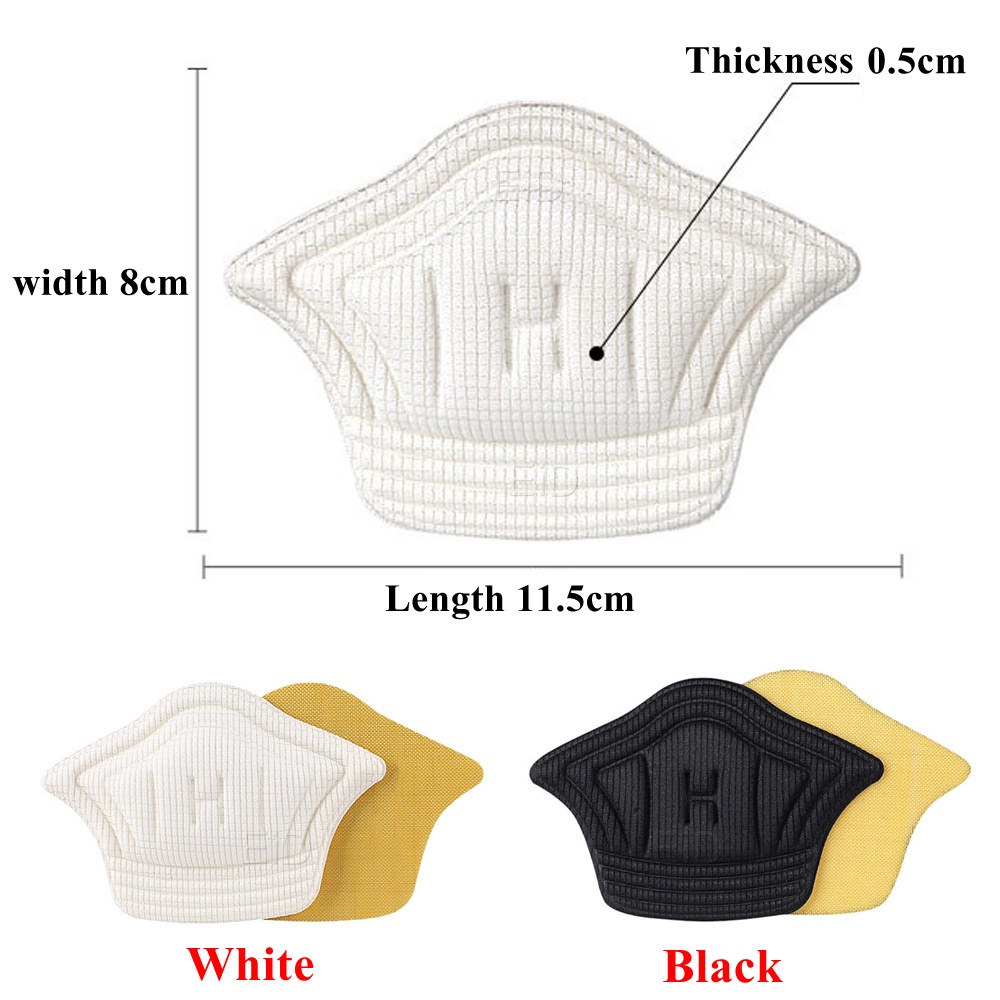 Set 2 Miếng Dán Gót Giày Tăng Size Chống Rộng, Chống Nhấc Gót Cho Giày Thể Thao, Sneaker