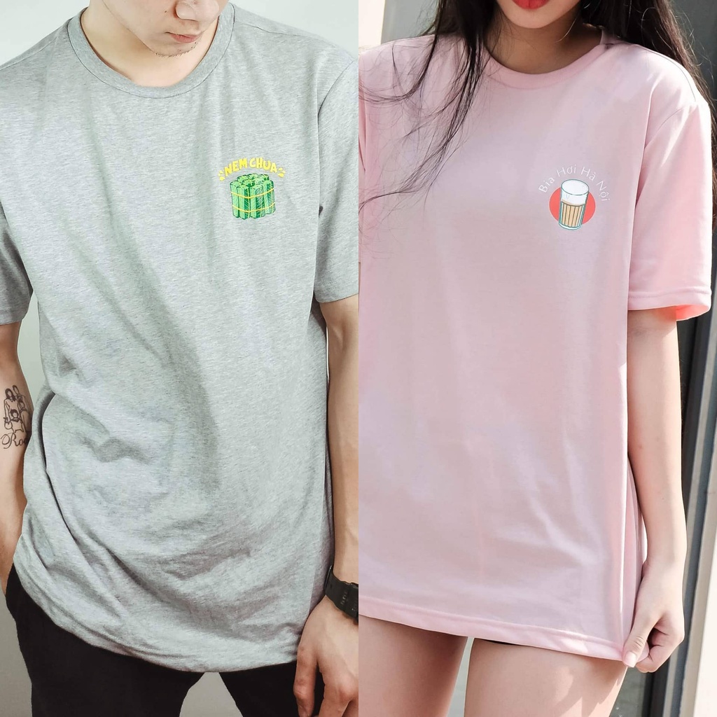 Áo thun trơn [ẢNH THẬT] Áo phông Unisex kèm logo SIÊU HOT nam, nữ