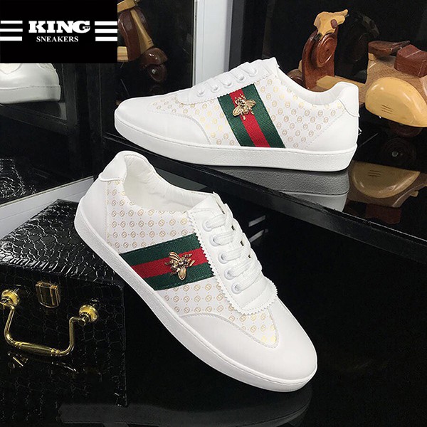 Giày nam sneaker thể thao màu trắng giá rẻ cho học sinh đi học đep OCT