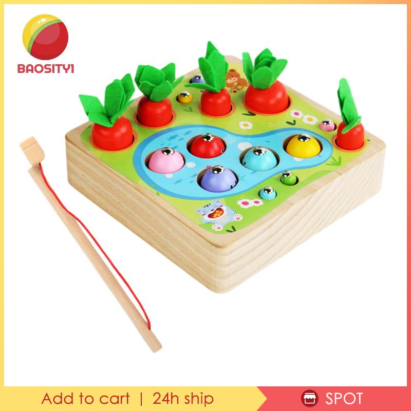 Baosity1] Củ Cà Rốt Đồ Chơi Montessori Cho Bé 1 2 3 Tuổi