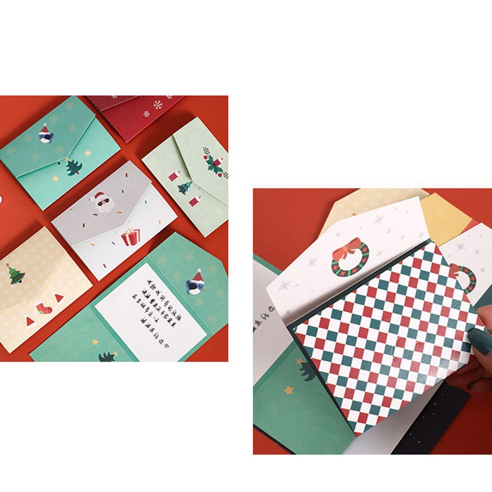 Set 1 / 10 Giấy In Họa Tiết Giáng Sinh Dễ Thương Dùng Trang Trí