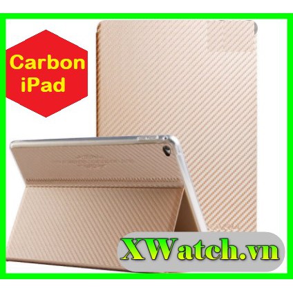 Carbon 3D mặt lưng cho iPad Air, iPad 5, iPad Air 2, iPad 6, iPad Mini 1/2/3/4/5, ipad 10.2 ipad 12.9 2018 2020