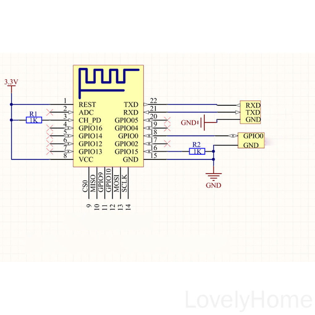 Bản Mạch Thu Phát Wifi Esp-12F Esp8266