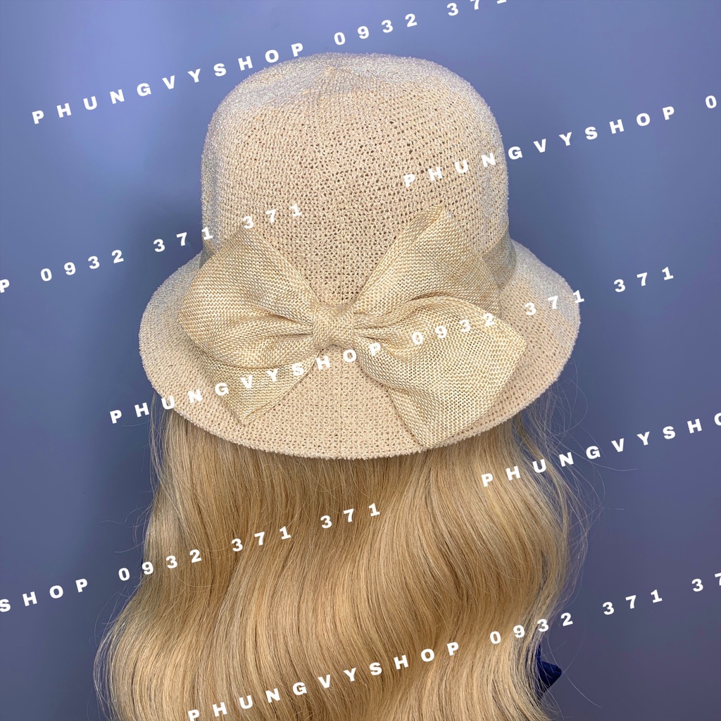 I QAC I Mũ đơn giản thoáng mát thời trang cực hot- VÀNH NHỎ NƠ BUNG QUACHA- nón đi biển che nắng