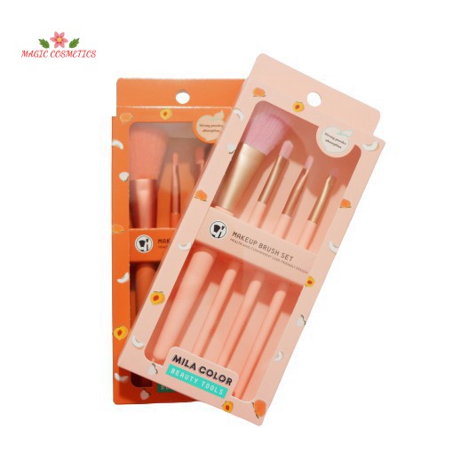 [Mã giảm giá] Bộ Cọ Trang Điểm Mila Color Makeup Brush Set | BigBuy360 - bigbuy360.vn
