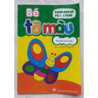 10 quyển tập tô tranh 10 chủ đề cho bé