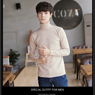 [FREESHIP 99K] Áo len cổ lọ màu be sữa