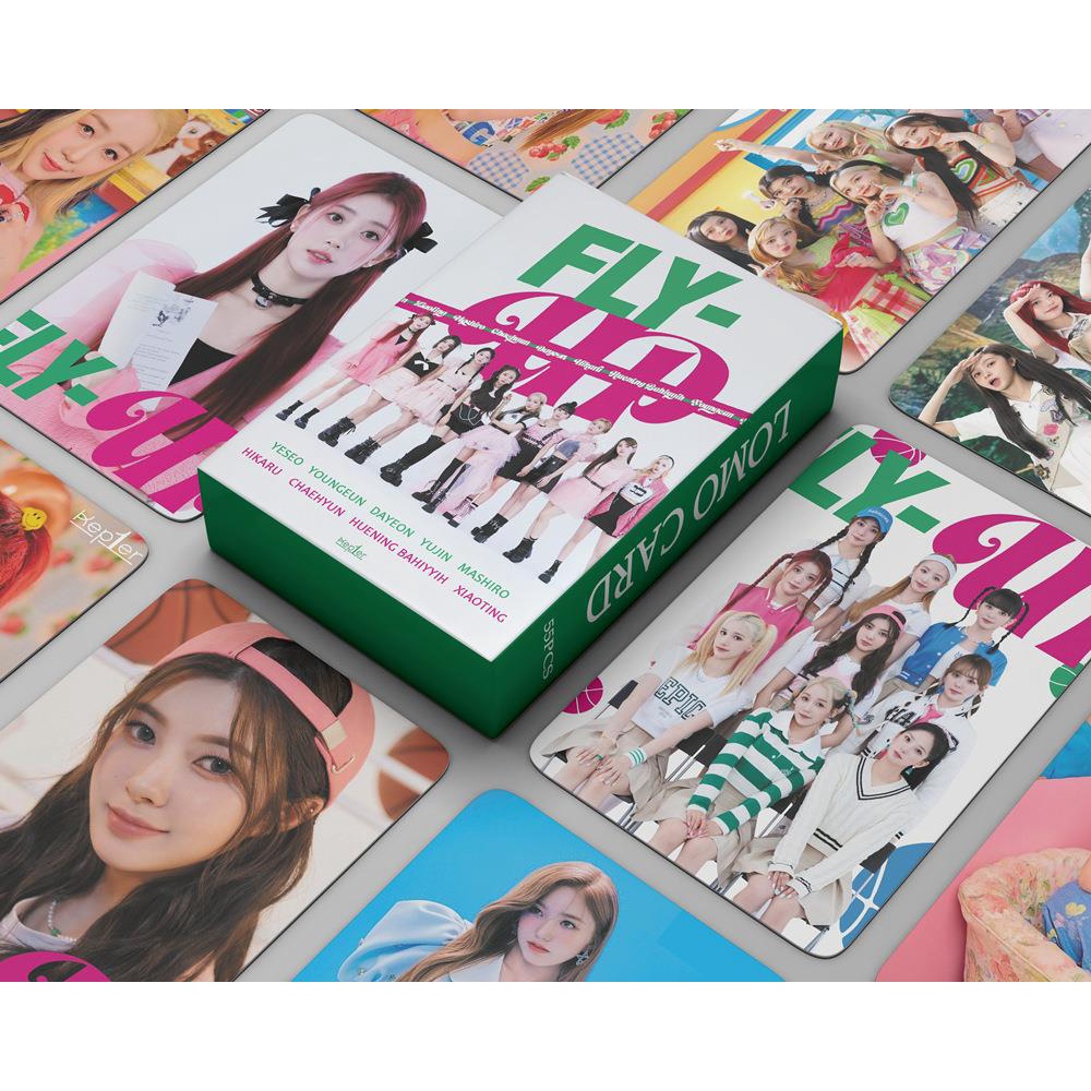 Set 55 Tấm Thẻ Ảnh Nhóm Nhạc Kpop Kep1er Thời Trang