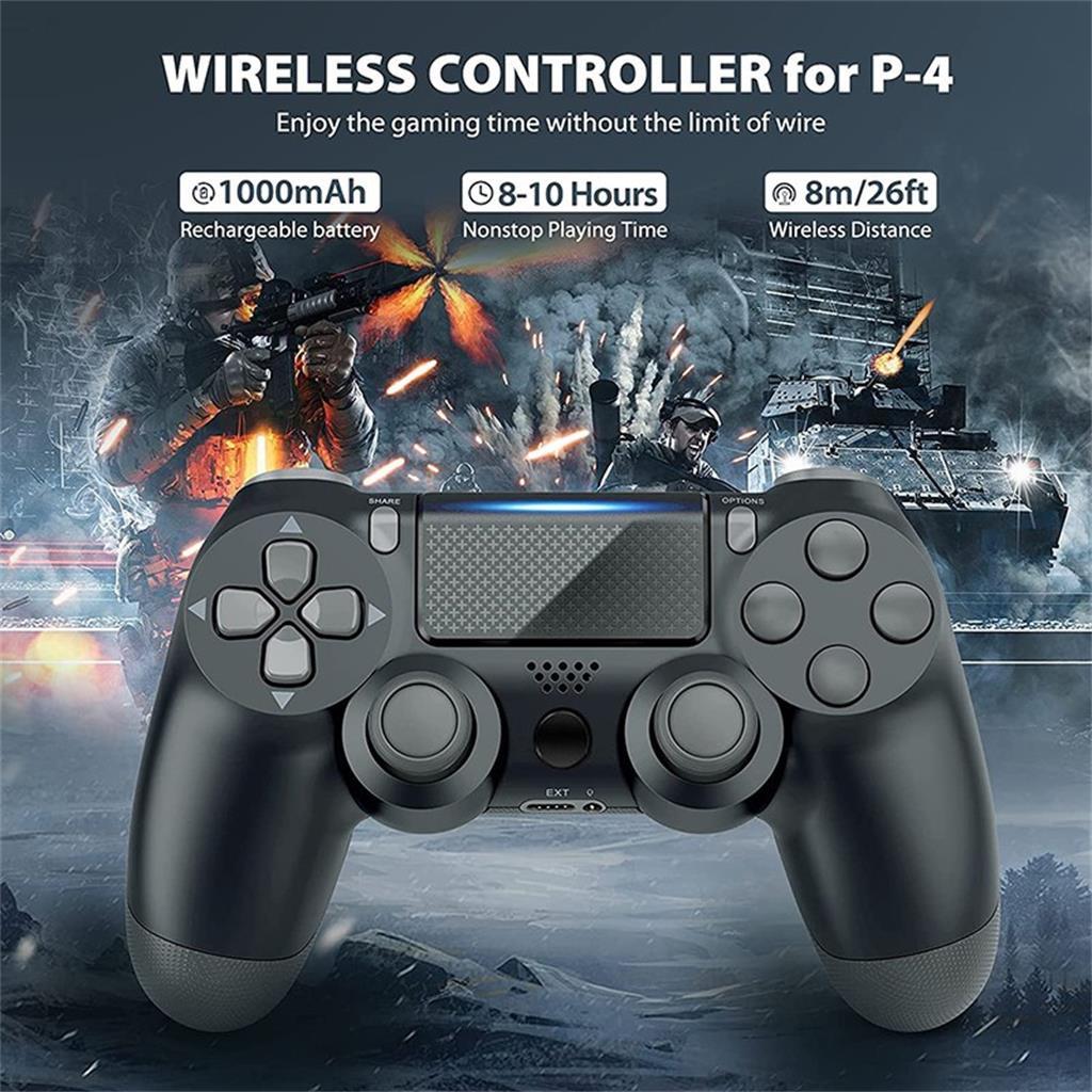 Wireless Bluetooth Gaming Controller for Dualshock ps4 PlayStation 4 Games Joystick Gamepad PC Game USB Connecting Controller With Rocker For PC Computer FTP