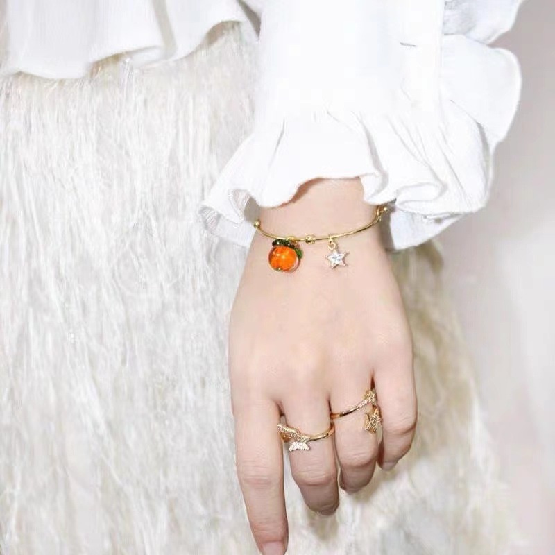 Vòng Tay Đính Đá Zircon Thời Trang Hàn Quốc Cho Nữ