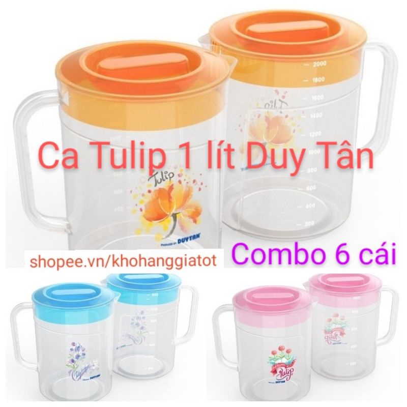 COMBO 6 CA TULIP 1 LÍT DUY TÂN -KT 14*10,5*14,2CM