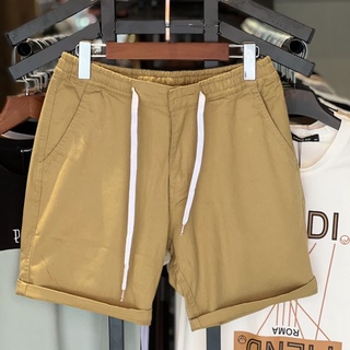 Quần kaki lửng nam, quần nam màu bò chất vải kaki thun