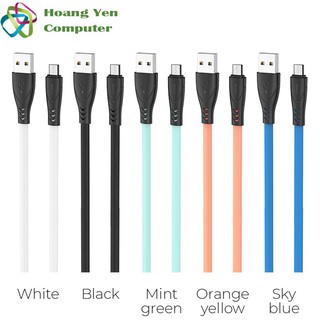 Cáp sạc micro usb hoco x42 dây silicon mềm dẻo chống cháy dài 1m - bh 1 năm - hoàng yến computer