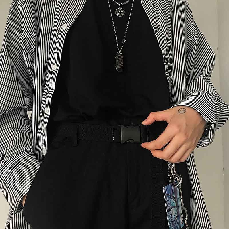 Thắt Lưng Vải Canvas Màu Trơn Núi Lửa Thời Trang 22520 Cho Nam Và Nữ