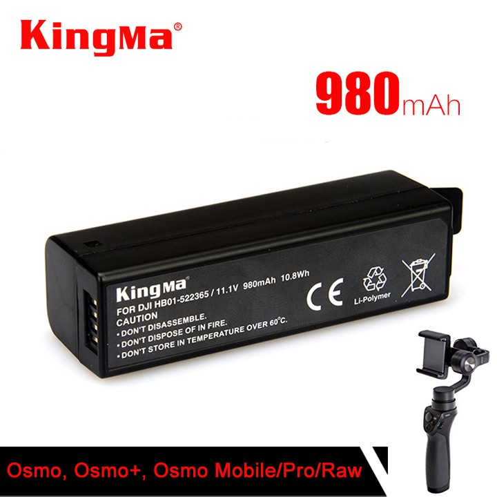 Pin KingMa HB01 dùng cho DJI Osmo, Osmo+, Osmo Mobile, Pro, Raw dung lượng 980mAh