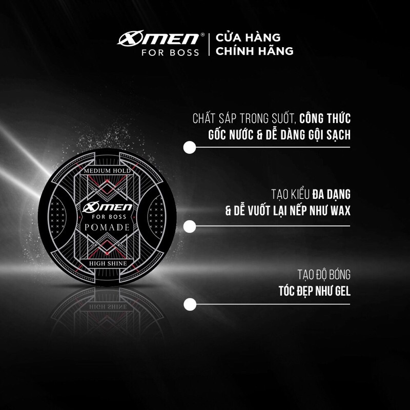 Pomade Tạo Kiểu Tóc Xmen For Boss Vuốt Ngược Sành Điệu