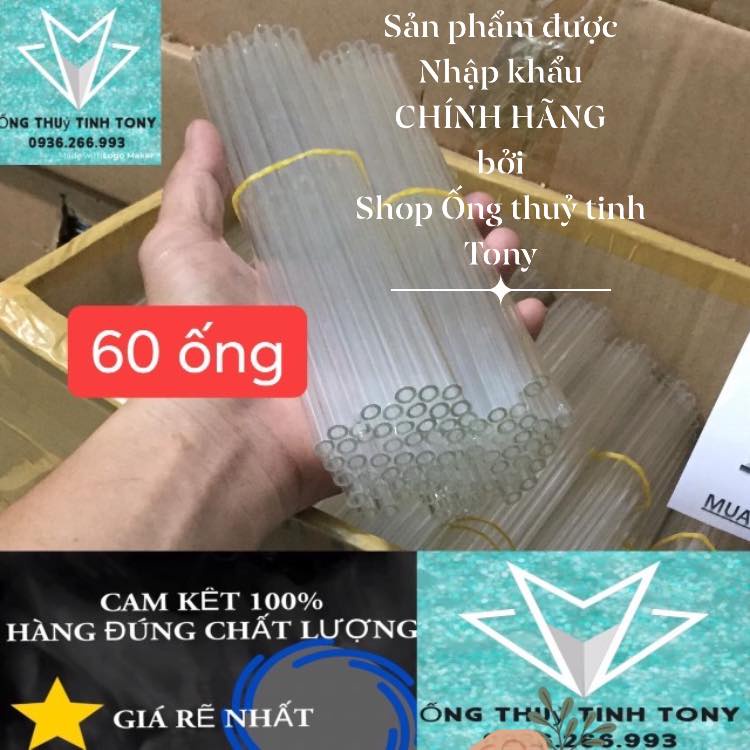 60 Ống thủy tinh thí nghiệm [GIÁ SĨ]